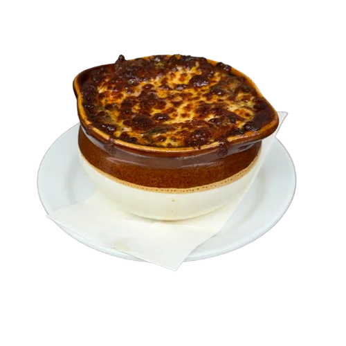 Soupe à l'oignon gratinée maison
